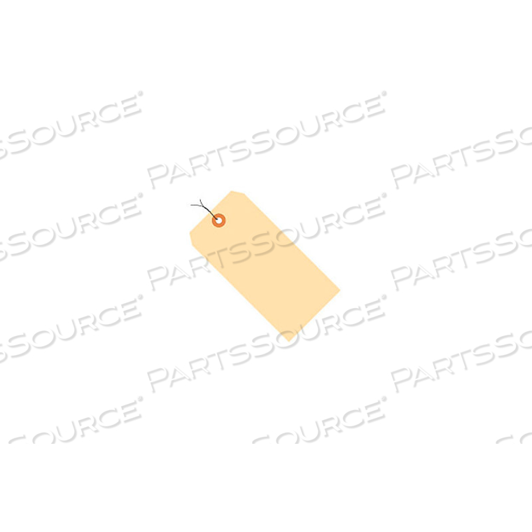 #2 MANILA PRE-WIRED TAG, 10 POINT SIZE 3-1/4" X 1-5/8" - 1000 PACK by Partners Brand