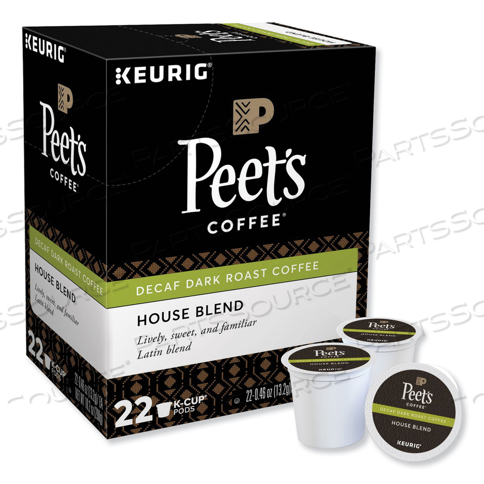 HOUSE BLEND DECAF K-CUPS by Peet's Coffee & Tea HOUSE BLEND DECAF K-CUPS by Peet's Coffee & Tea