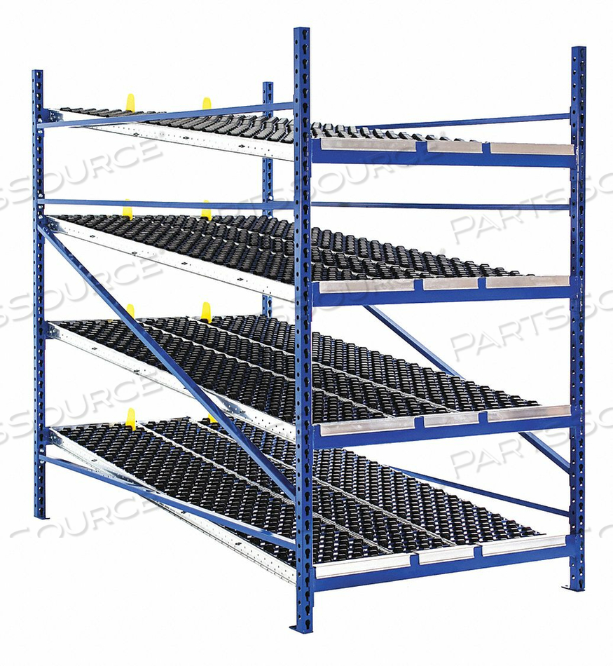 ADDITIONAL LEVEL FOR GRAVITY FLOW ROLLER RACK WITH WHEEL BED 96"W X 72"D by UNEX Manufacturing ADDITIONAL LEVEL FOR GRAVITY FLOW ROLLER RACK WITH WHEEL BED 96"W X 72"D by UNEX Manufacturing