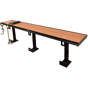 6-FT.COMPOSITE LUMBER SEATING WITH STEEL FRAME, WITHOUT BACKREST - CEDAR by Prisoner Bench LLC