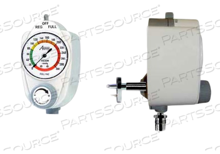 ANALOG VACUUM REGULATOR, 2.5 IN DISS MALE X MALE, 0 TO 300 MMHG by Ohio Medical, LLC