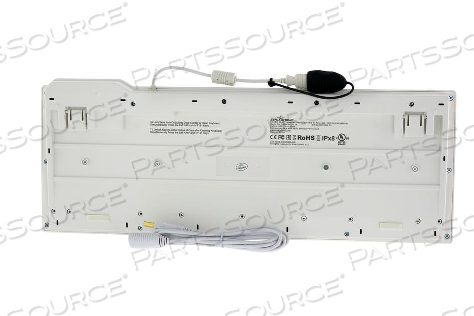 KEYBOARD USB WHITE IPX1 ENGLISH USA by GE Medical Systems Information Technology (GEMSIT)