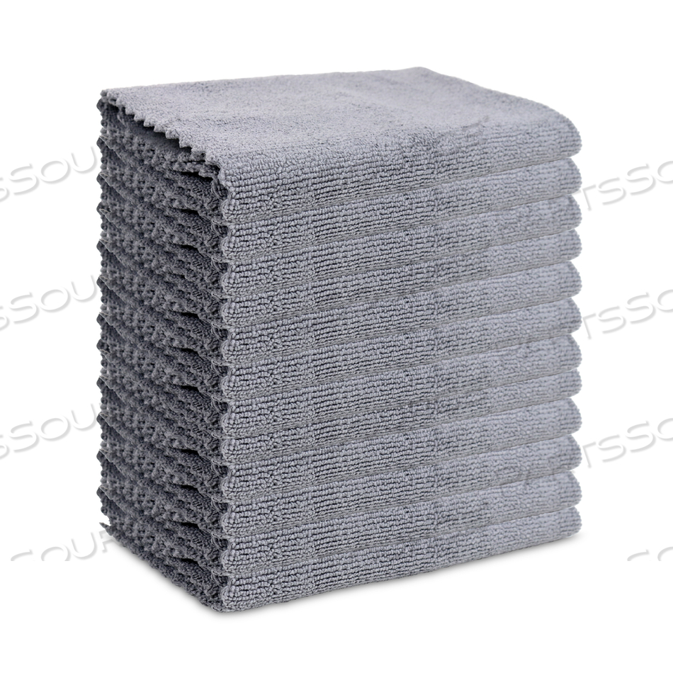 EDGELESS MICROFIBER CLOTHS - 16 X 16 - GREY by Monarch Brands Inc.