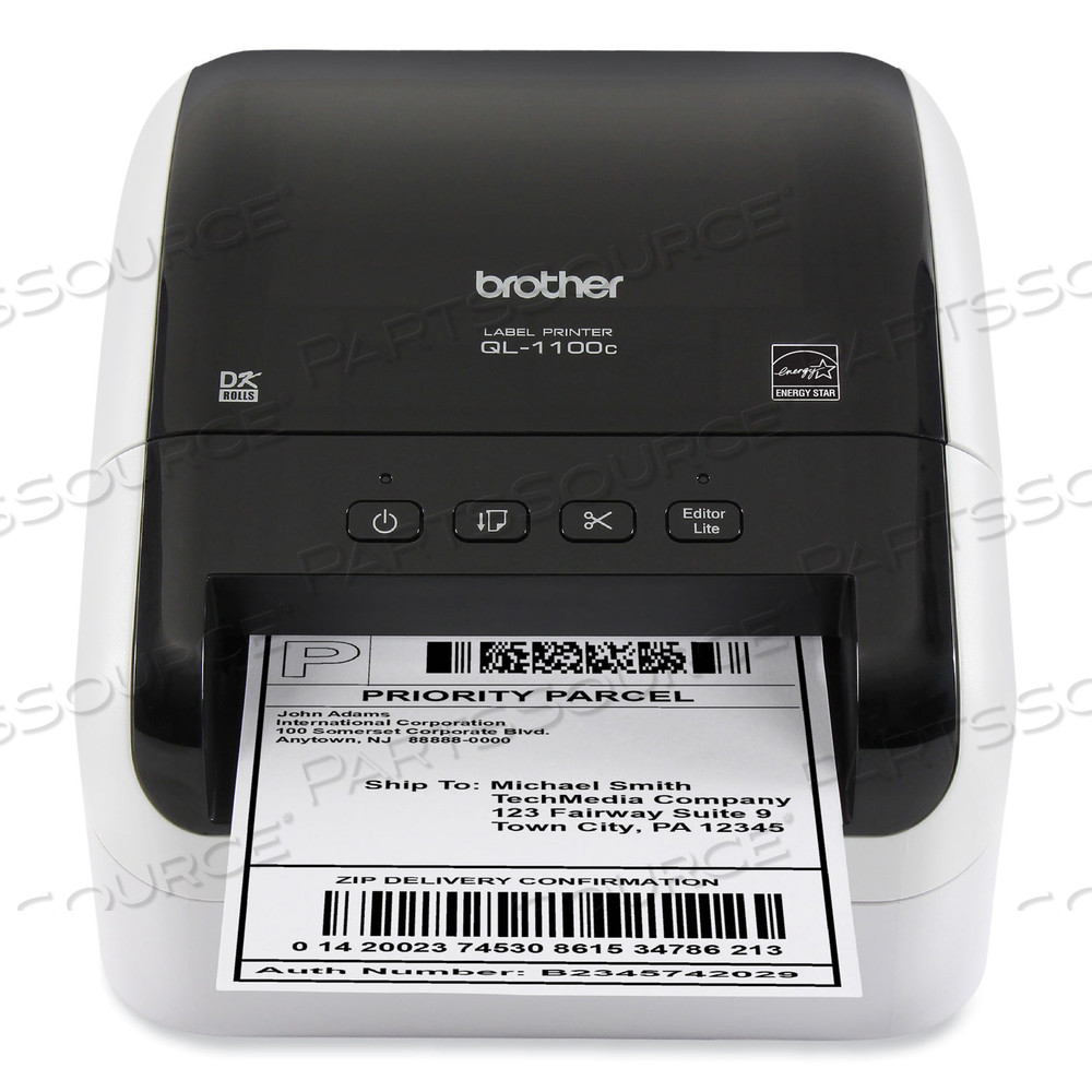 QL-1100C WIDE FORMAT PROFESSIONAL LABEL PRINTER, 69 LABELS/MIN PRINT SPEED, 5.9 X 8.7 X 6.7 by Brother