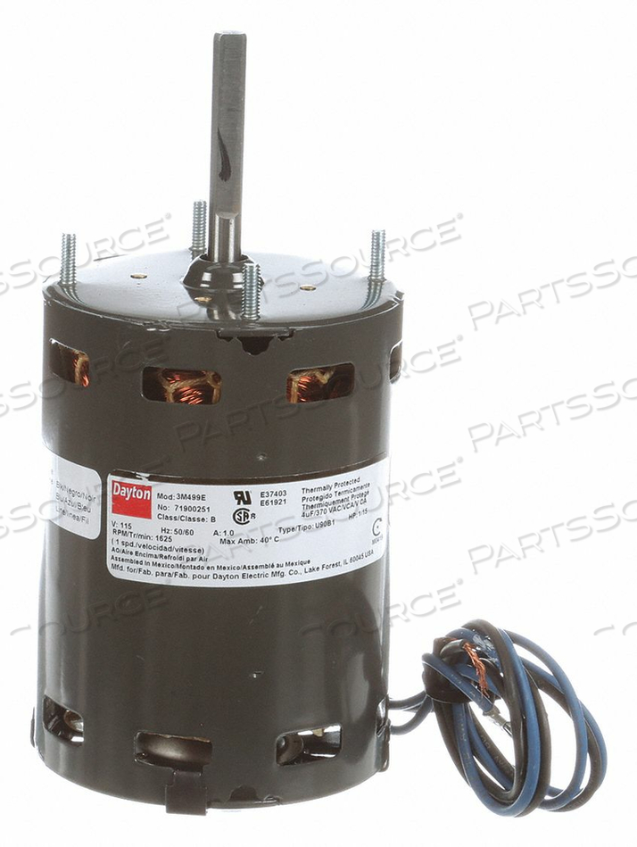 HVAC MOTOR 1/15 HP 1625 RPM 115V 3.3 by DAYTON ELECTRIC MANUFACTURING CO HVAC MOTOR 1/15 HP 1625 RPM 115V 3.3 by DAYTON ELECTRIC MANUFACTURING CO