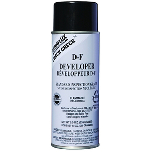 VISIBLE DYE PENETRANT SYSTEMS, DEVELOPER, AEROSOL CAN, 16 OZ by Dynaflux