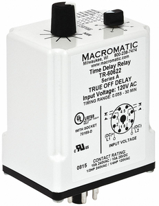 H7840 TIME DELAY RELAY 240VAC 10A DPDT .05 SEC by Macromatic