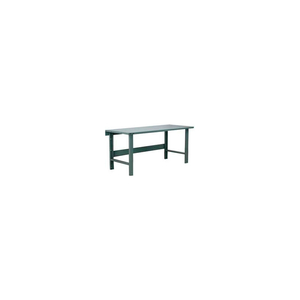 WORKBENCH, HEAVY DUTY, STEEL SQUARE EDGE, 60"W X 30"D, GRAY by Stackbin Corporation