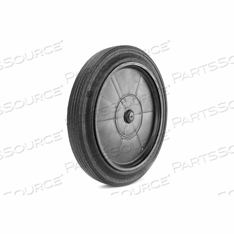 ROLL-TECH 12" X 2" SOLID RUBBER WHEEL - AXEL SIZE 3/4" by Martin Wheel Co.
