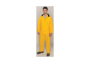 RAIN SUIT JACKET/BIB UNRATED YELLOW 2XL by MIK