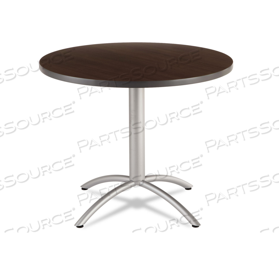 CAFE TABLE ROUND 30 IN H WALNUT by Iceberg Enterprises