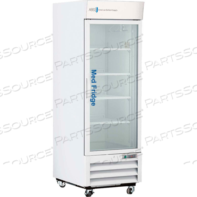 SUPPLY STANDARD PHARMACY/VACCINE SWING GLASS DOOR REFRIGERATOR, 23 CU. FT. by American BioTech Supply SUPPLY STANDARD PHARMACY/VACCINE SWING GLASS DOOR REFRIGERATOR, 23 CU. FT. by American BioTech Supply