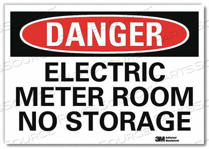 DANGER SIGN SLF-ADHESV MOUNT 14INWX10INH by Lyle Signs Inc.