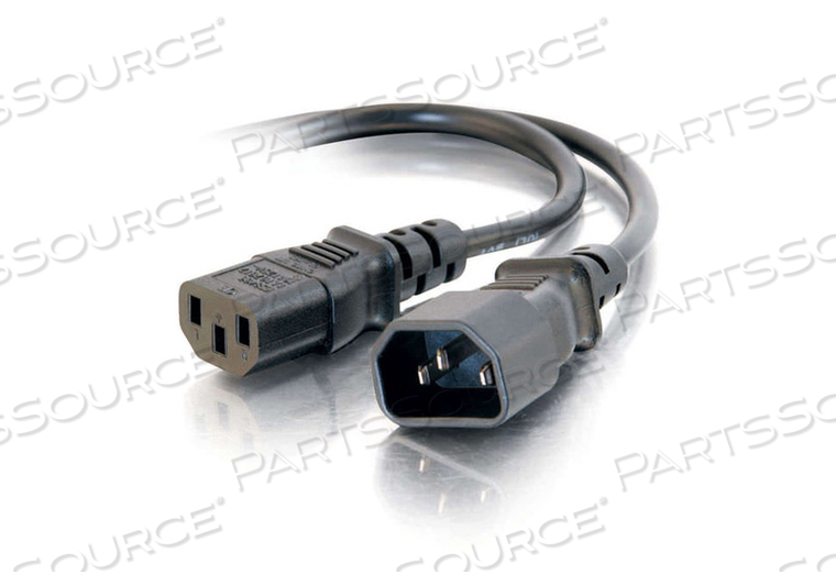 8FT 16 AWG C14 - C13 COMPUTER EXTENSION POWER CORD - BLACK by Legrand AV (C2G) 8FT 16 AWG C14 - C13 COMPUTER EXTENSION POWER CORD - BLACK by Legrand AV (C2G)