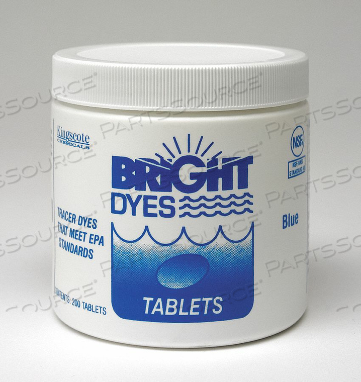 DYE TRACER TABLET BLUE PK200 by Bright Dyes DYE TRACER TABLET BLUE PK200 by Bright Dyes