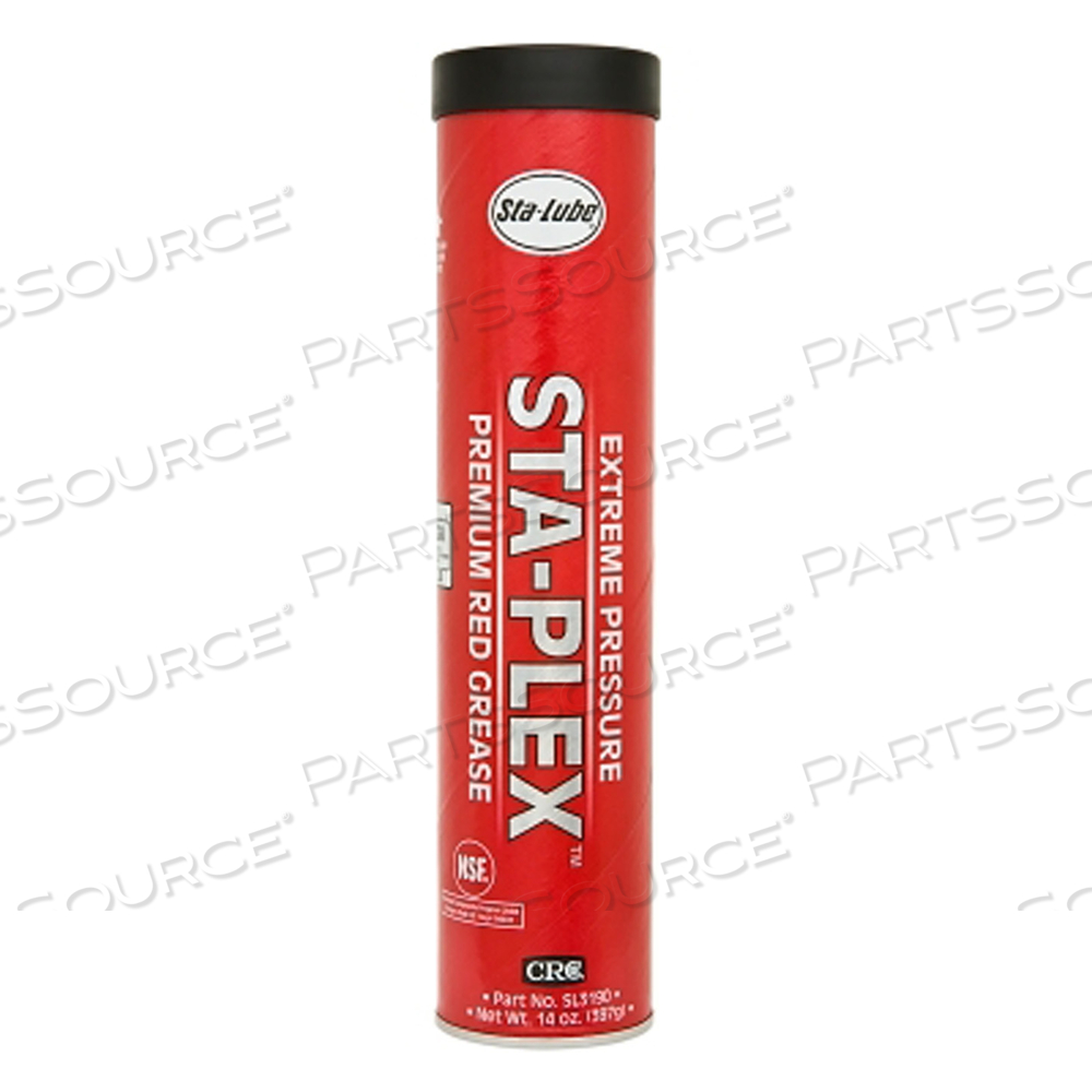 RED GREASE CARTRIDGE 14 OZ NLGI GRADE 2 by Sta-Lube