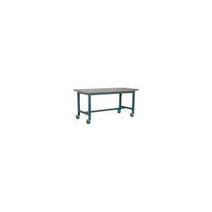 WORKBENCH, 1012 SERIES, MAPLE BUTCHER BLOCK SQUARE EDGE, 48"W X 36"D, GRAY by Stackbin Corporation