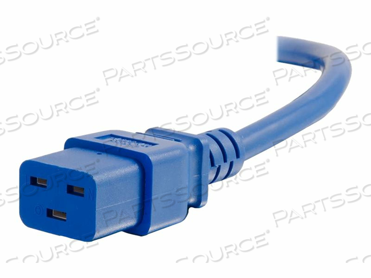 POWER CORD, 1 FT, 20 A, 250 V, IEC 320-C20 TO IEC 320-C19, BLUE 