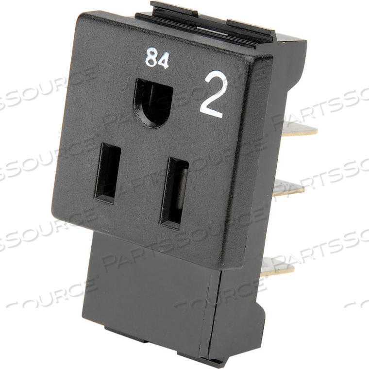 INTERION CIRCUIT 2 RECEPTACLE - (PACKAGE OF 4) by Electri-Cable Assemblies