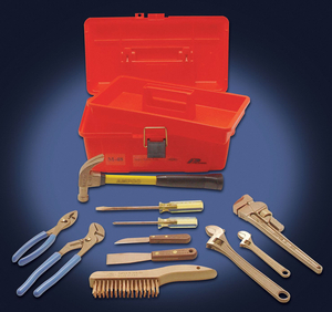 HAZMAT NONSPARKING TOOL SET 11 PC. by Ampco Safety Tools