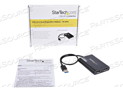 CONNECT TWO ADDITIONAL 4K 60HZ DISPLAYS TO YOUR MAC OR PC THROUGH A SINGLE USB 3 by StarTech.com Ltd.
