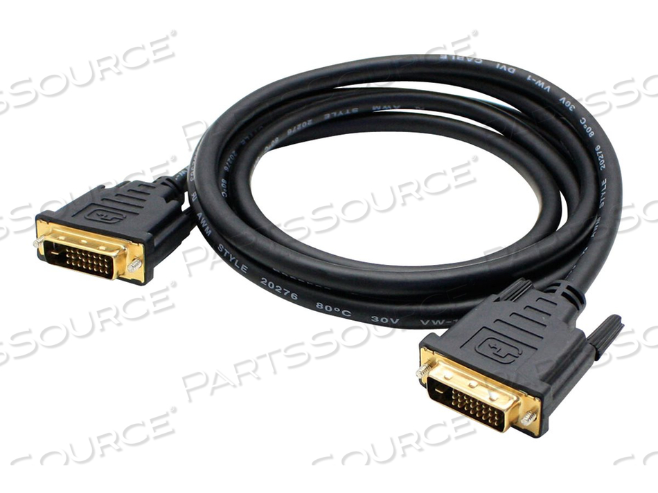 DVI CABLE - DUAL LINK - DVI-D (M) TO DVI-D (M) - 3 FT - 2560 X 1600 (WQXGA) SUPPORT - BLACK by ADDON DVI CABLE - DUAL LINK - DVI-D (M) TO DVI-D (M) - 3 FT - 2560 X 1600 (WQXGA) SUPPORT - BLACK by ADDON