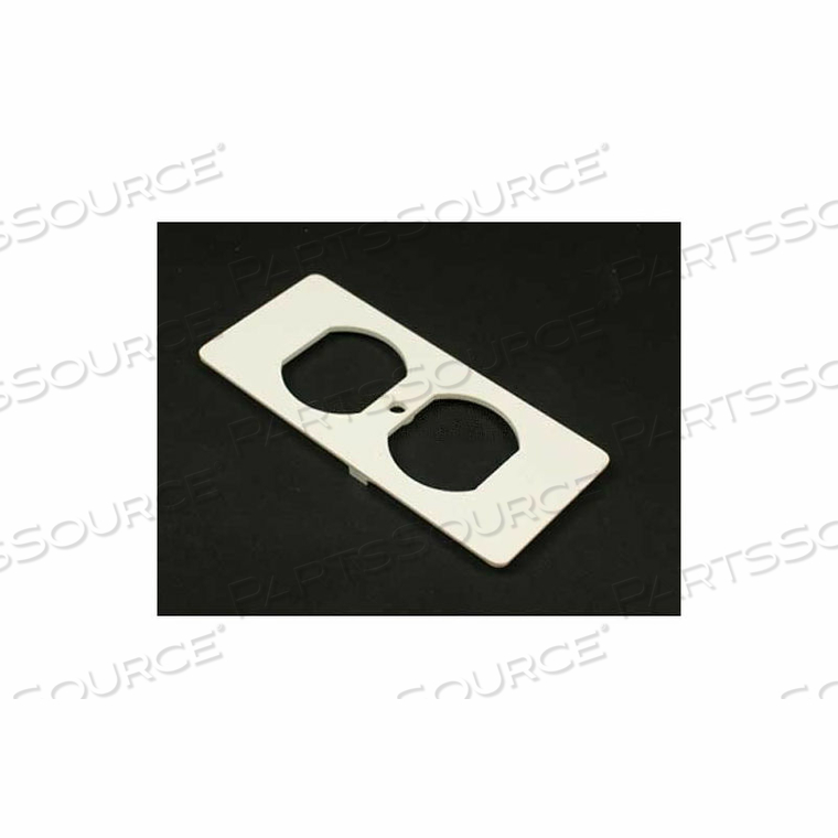 5507D DUPLEX RECEPTACLE FACEPLATE, IVORY by Wiremold