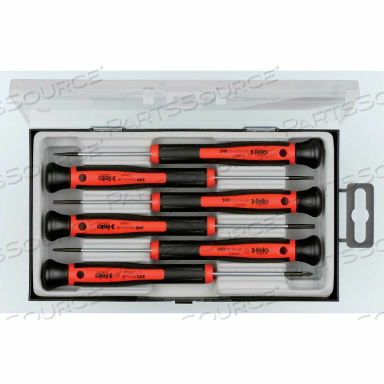 FELO 6 PC SLOTTED & PHILLIPS PRECISION SCREWDRIVER SET 