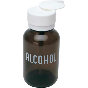 DISPENSING ALCOHOL BOTTLE, GLASS, 236.58 ML CAPACITY - ML, 8 FL OZ CAPACITY - OZ, AMBER, TYPE III by Desco