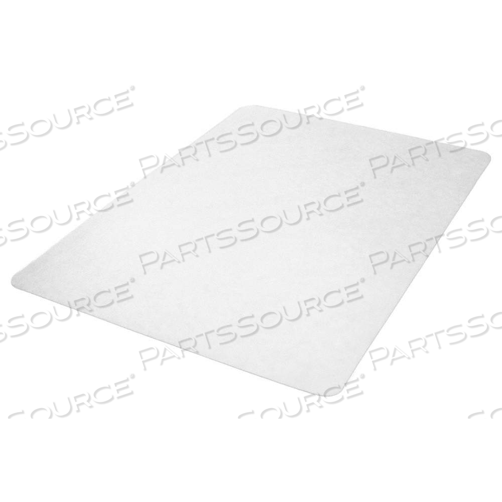 CHAIR MAT, RECTANGLE, 0.085 IN THICK, 60 IN OVERALL LG, 46 IN OVERALL WD, CLEAR by Approved Vendor