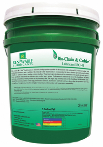 CHAIN  CABLE LUBRICANT 5 GAL by Renewable Lubricants