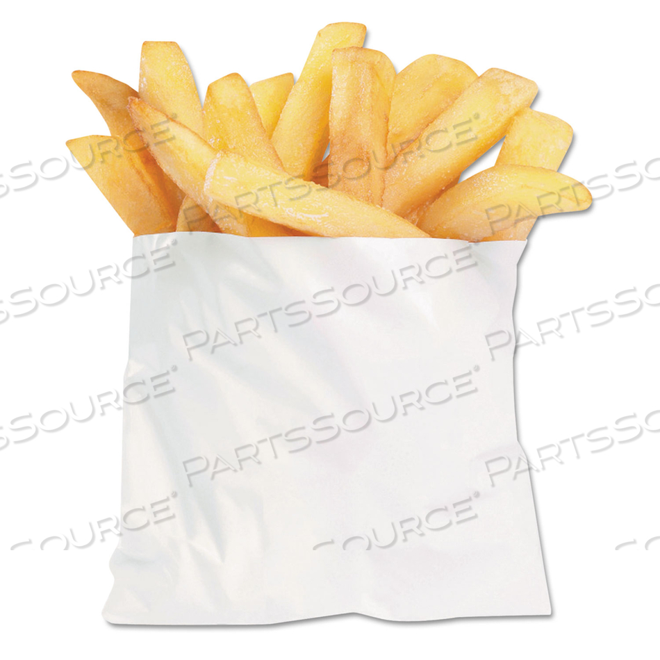 FRENCH FRY BAGS, 4.5" X 3.5", WHITE by Bagcraft FRENCH FRY BAGS, 4.5" X 3.5", WHITE by Bagcraft