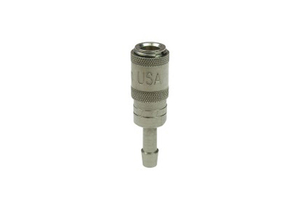 NON-VALVED COUPLER, 3/16 IN ID, 7/64 IN OD, 3/16 IN HOSE BARB, BRASS PLATED by Rectus (Parker Hannifin Corporation) NON-VALVED COUPLER, 3/16 IN ID, 7/64 IN OD, 3/16 IN HOSE BARB, BRASS PLATED by Rectus (Parker Hannifin Corporation)