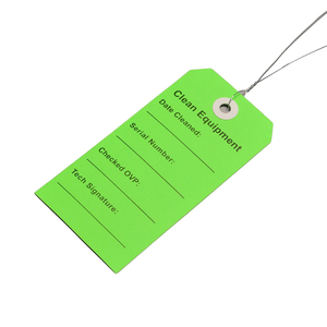 2.3125" X 4.75" CLEAN EQUIPMENT TAG (GREEN), 500/CS by LK Packaging 2.3125" X 4.75" CLEAN EQUIPMENT TAG (GREEN), 500/CS by LK Packaging