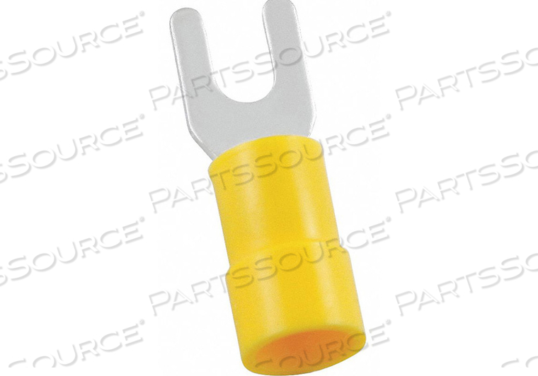 FORK TERMINAL STD #6 STUD YELLOW PK50 by Power First