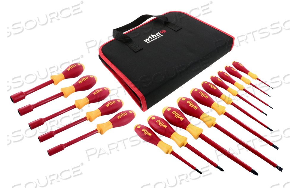 INSULATED SCREWDRIVER/NUTDRIVER SET 15PC by Wiha Tools INSULATED SCREWDRIVER/NUTDRIVER SET 15PC by Wiha Tools