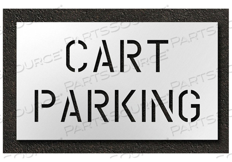 GOLF COURSE STENCIL CART PARKING 15 IN by RAE Products & Chemicals Corp. GOLF COURSE STENCIL CART PARKING 15 IN by RAE Products & Chemicals Corp.