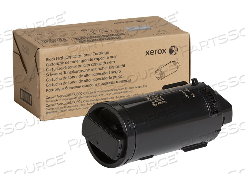 TONER CARTRIDGE, REPLACEMENT FOR: XEROX VERSALINK C600. VERSALINK C605 BLACK 