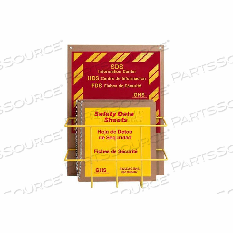 TRI LINGUAL ECO FRIENDLY SDS SAFETY CENTER, 1-1/2"W BINDER by Horizon Mfg Enterprises, Inc