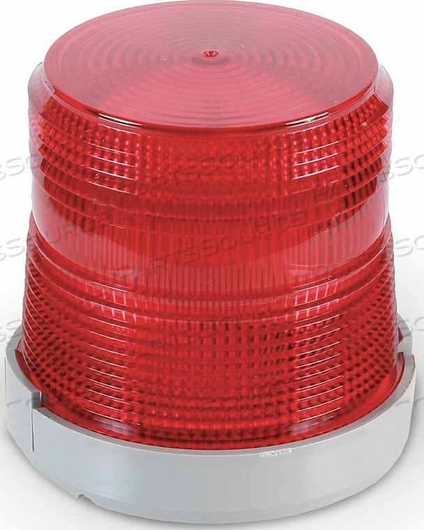STROBE LIGHT, FLASH TUBE, 120VAC, 0.10A, RED by Edwards Signaling