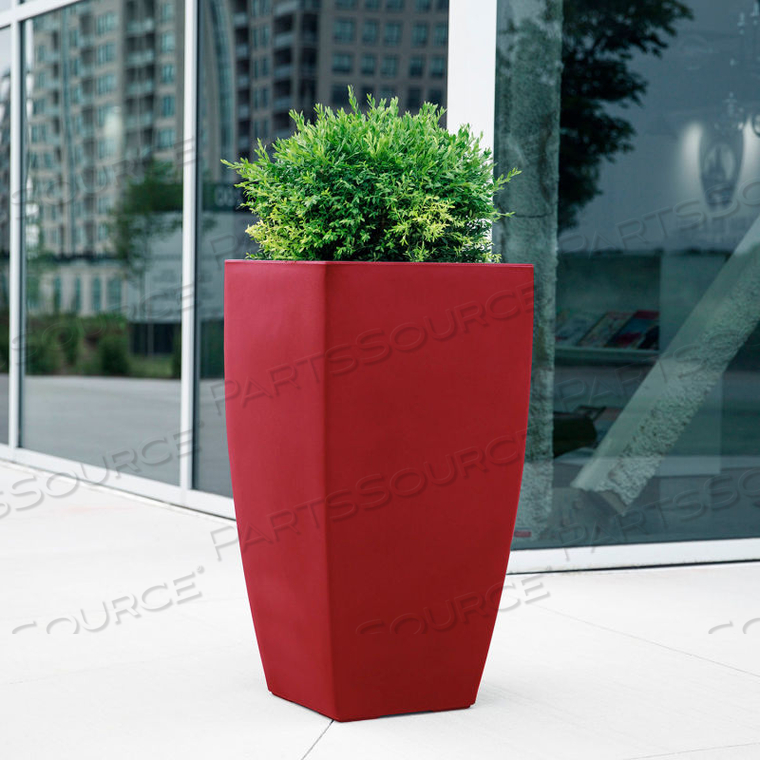 KOBI 38" TALL PLANTER, RED 