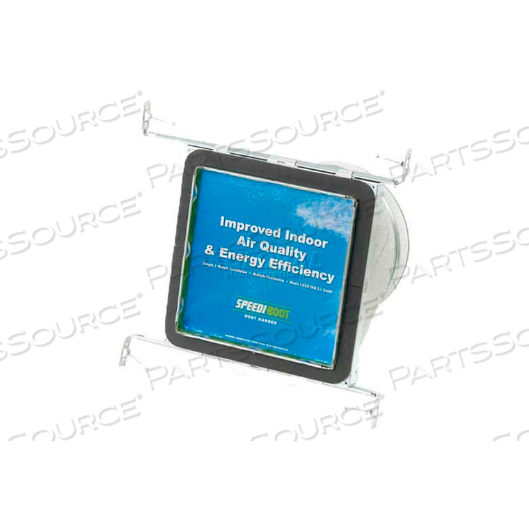 SPEEDI-BOOT SQUARE TO ROUND ADAPTOR REGISTER VENT BOOT ADJUSTABLE HANGERS 8" X 8" X 8" by Applied Applications Int'l, LLC