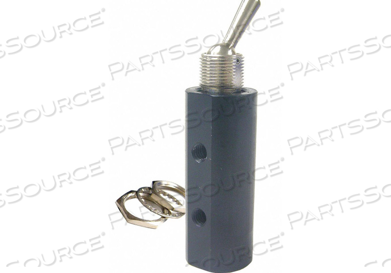 TOGGLE VALVE 4WAY BRASS by Pneumadyne TOGGLE VALVE 4WAY BRASS by Pneumadyne