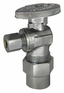 ANGLE STOP VALVE BRASS CPVC 1/2 IN. by Kissler