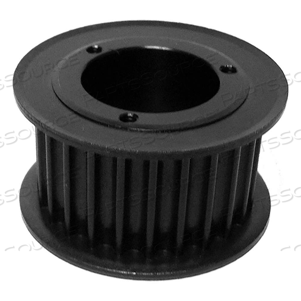 HTD TIMING BELT PULLEY, FOR HTD BELT, 30 MM BELT WD, 32 TEETH, WITH FLANGES, REQ QT BUSHING by B&B Manufacturing HTD TIMING BELT PULLEY, FOR HTD BELT, 30 MM BELT WD, 32 TEETH, WITH FLANGES, REQ QT BUSHING by B&B Manufacturing