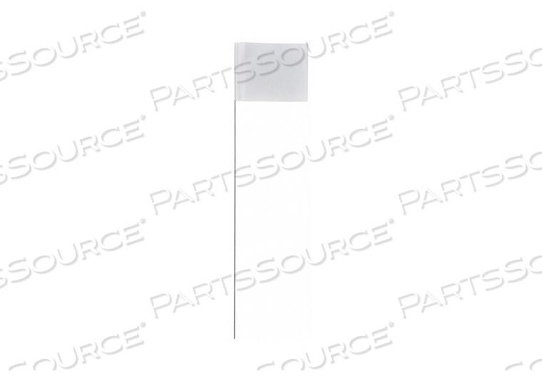 MARKING FLAG WHITE BLANK PVC PK100 by Presco MARKING FLAG WHITE BLANK PVC PK100 by Presco