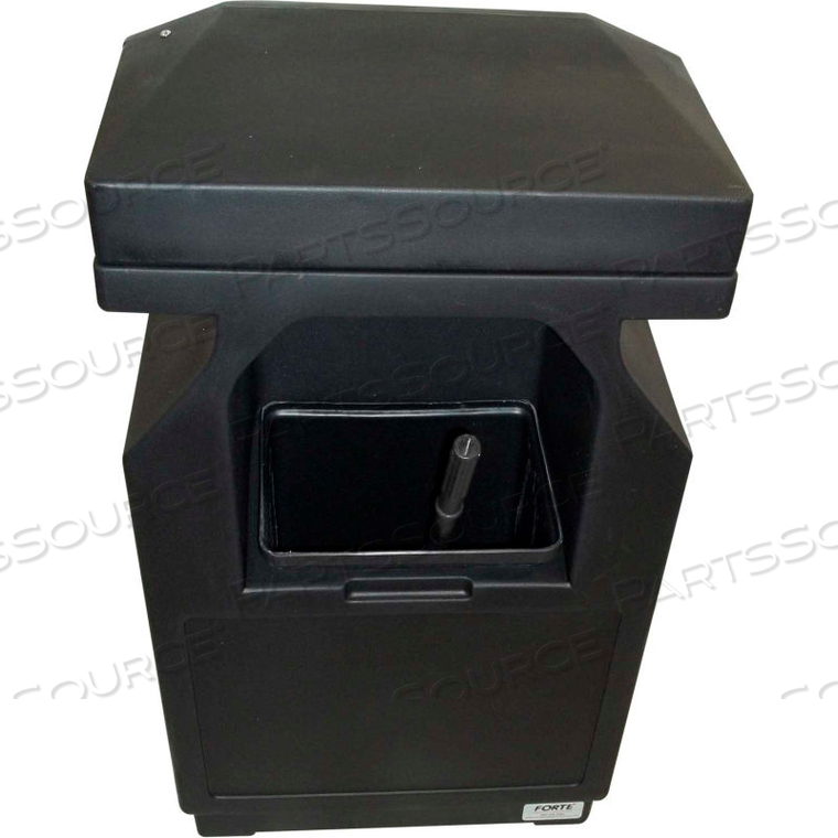 39 GALLON SIDEKICK MULTI-USE WINDSHIELD SERVICE CENTER, BLACK by Forte Product Solutions