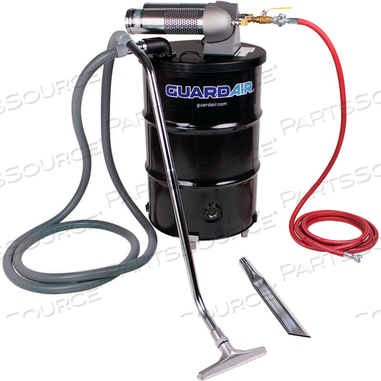 55 GALLON DUAL B PNEUMATIC VACUUM UNIT W/ 1.5" INLET & ATTACHMENT KIT 