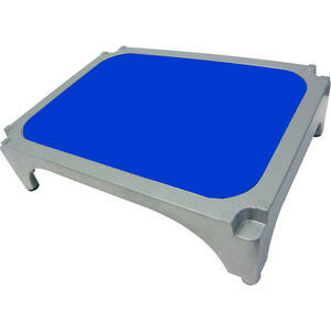 ALUMINUM STACKABLE STEP STOOL WITH DARK BLUE MAT by Imperial Surgical Ltd