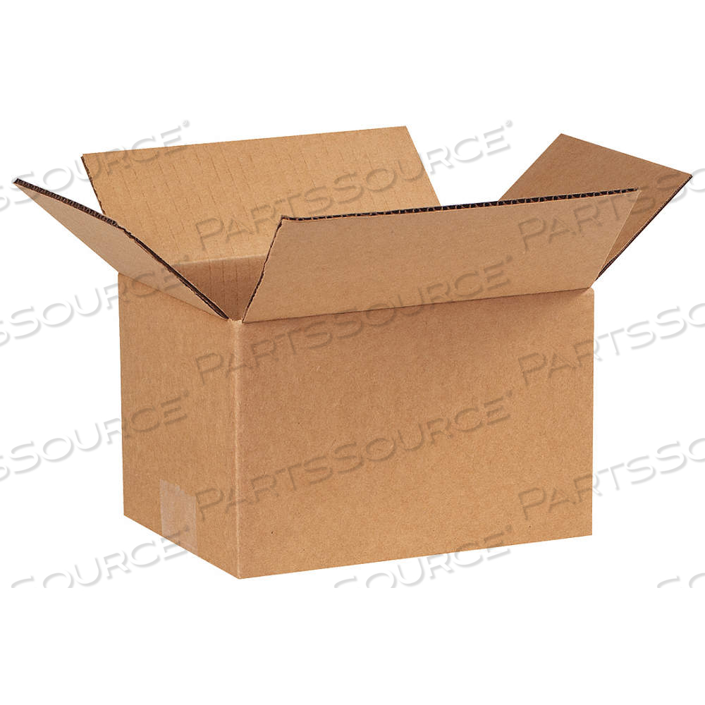 SHIPPING BOX, 8 IN INSIDE LG, 6 IN INSIDE WD, 5 IN INSIDE HT, 32 ECT, SINGLE WALL by Approved Vendor